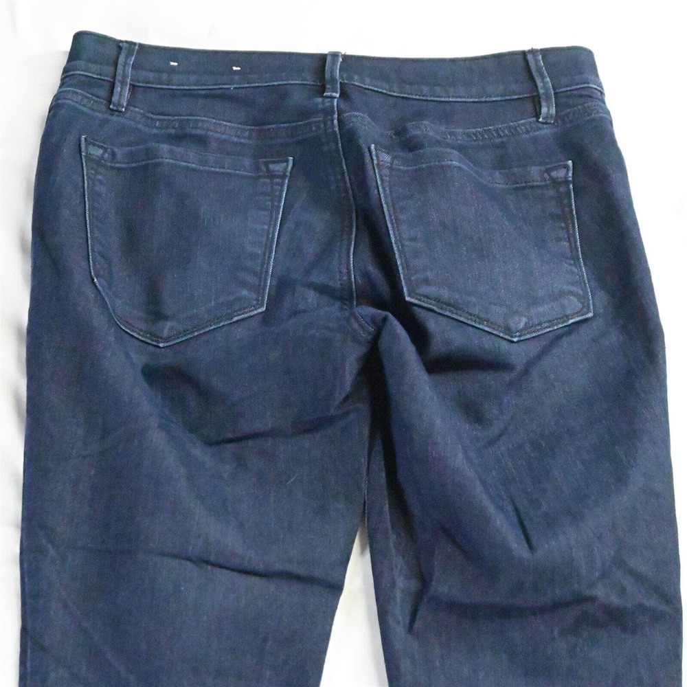 LOFT 28 / 6 Modern Kick Crop Dark Rinse Stretch‎ Denim Womens Jeans - Picture 6 of 7